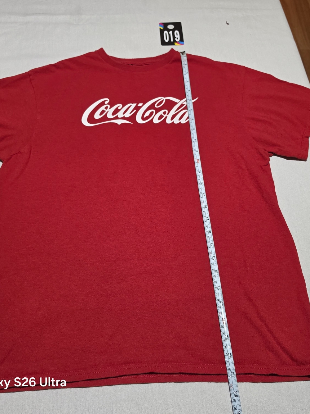 Coca Cola Red Short-Sleeve Tee with White Script Logo